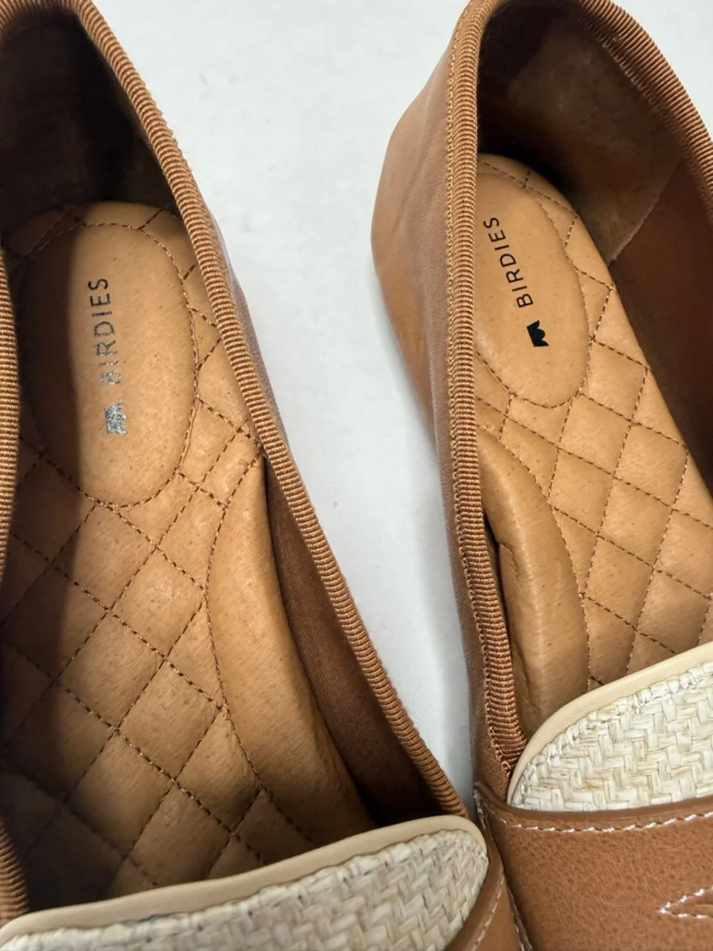 Birdies Vesper Cappuccino & Raffia Loafers 7.5